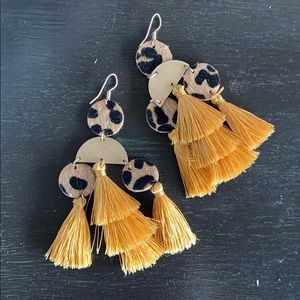 Tassel Leopard Earrings | NEW